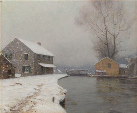 THE LOCK IN WINTER