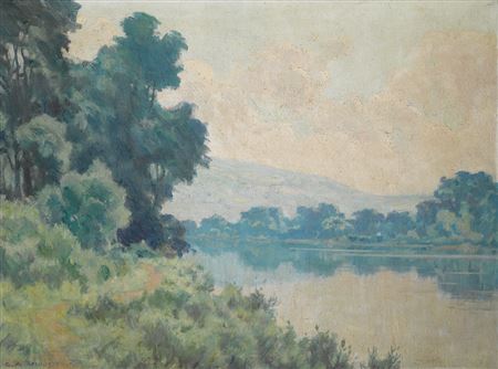 RIVER LANDSCAPE by George Reid - Auction record, sale price, and art valuation. Compare with similar artists and explore comparable artworks.