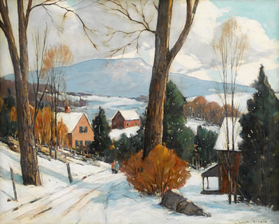 APPROACH OF WINTER by John Enser - Auction record, sale price, and art valuation. Compare with similar artists and explore comparable artworks.
