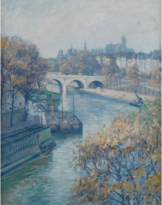 PONT STE MARIE A PARIS by Frank Armington - Auction record, sale price, and art valuation. Compare with similar artists and explore comparable artworks.