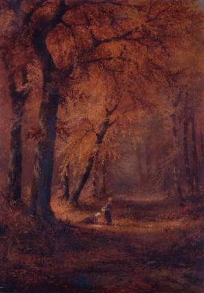 Figures in a Forest Interior, Autumn