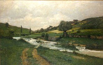 River In A Landscape