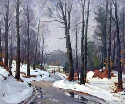Woodland Road by Jacob Greenleaf - Auction record, sale price, and art valuation. Compare with similar artists and explore comparable artworks.