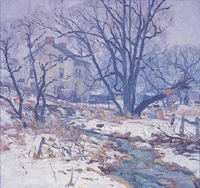 Sample artwork by Antonio Martino (1902 - 1988), known for landscape, urban genre and still life paintings - View similar artists and auction records