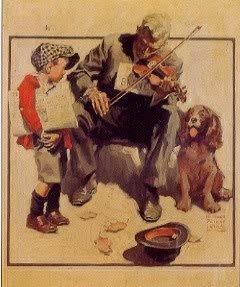 The Newsboy And The Blind Fiddler