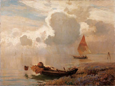 Sample artwork by Duilio Korompay (1876 - 1952), known for painting - View similar artists and auction records