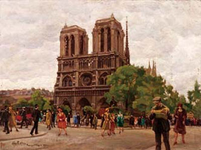 Notre Dame a Parigi - 1926 by Lazzaro Pasini - Auction record, sale price, and art valuation. Compare with similar artists and explore comparable artworks.