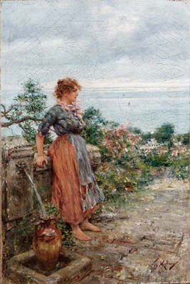 Alla fonte by Vincenzo Migliaro - Auction record, sale price, and art valuation. Compare with similar artists and explore comparable artworks.