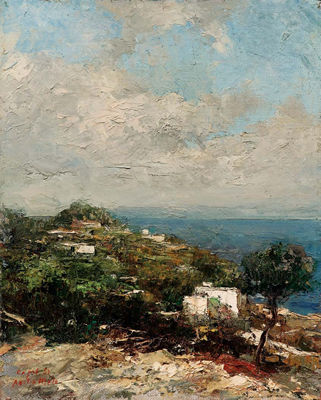 Paesaggio by Attilio Melo - Auction record, sale price, and art valuation. Compare with similar artists and explore comparable artworks.