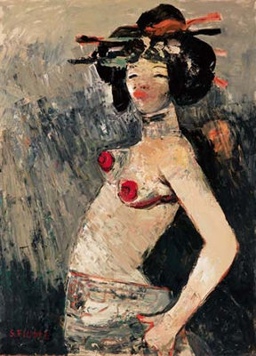 Spogliarellista giapponese by Salvatore Fiume - Auction record, sale price, and art valuation. Compare with similar artists and explore comparable artworks.