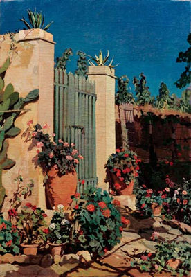 Il giardino dei melograni o Due orci e cancello verde by Llewelyn Lloyd - Auction record, sale price, and art valuation. Compare with similar artists and explore comparable artworks.