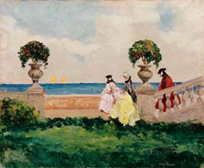 Dame in giardino