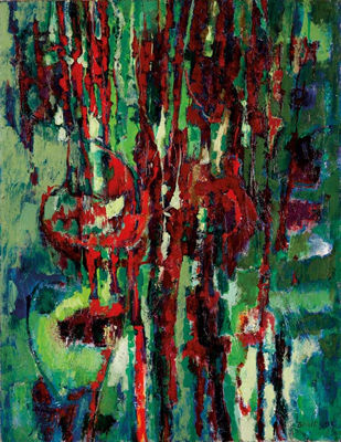 Alberi sul verde