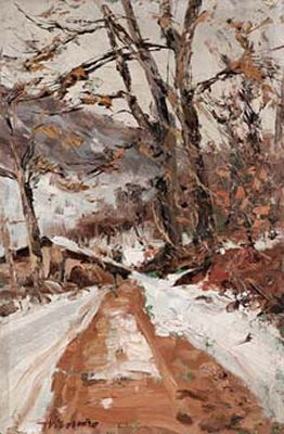 Paeaggio innevato by Francesco Vismara - Auction record, sale price, and art valuation. Compare with similar artists and explore comparable artworks.
