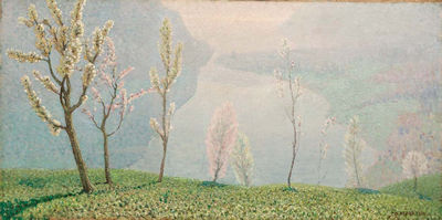 Lago di Lugano by Oreste Albertini - Auction record, sale price, and art valuation. Compare with similar artists and explore comparable artworks.