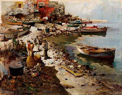 Sample artwork by Giordano Felice (1880 - 1964), known for landscape, mountain, village and marine scene painting - View similar artists and auction records