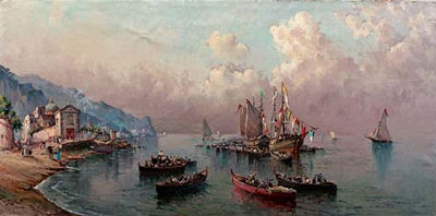 Sample artwork by Nicolo Corsi (1882 - 1956), known for figure, genre, land-and seascape painting - View similar artists and auction records