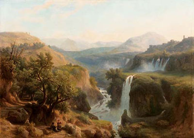 Cascate a Tivoli - 1876 by Franz Knebel - Auction record, sale price, and art valuation. Compare with similar artists and explore comparable artworks.