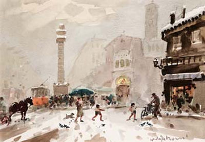 Milano, vecchia Piazza San Babila - 1948