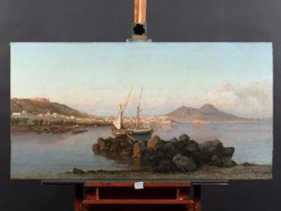 Scena di pesca nel Golfo di Napoli - 1866