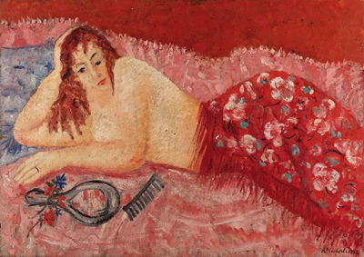 Nudo con scialle
