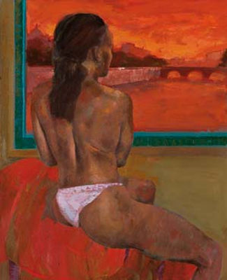 Modella alla finestra