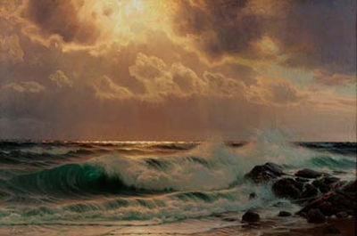 Onde sugli scogli