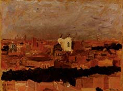 Sample artwork by Carlo Quaglia (1903 - 1970), known for paintings of modernist still life, city scenes and ancient buildings painting - View similar artists and auction records