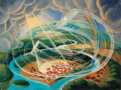 Aereoveduta del fiume, 1932