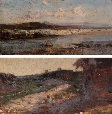 In campagna romana;Al verso: Figurina nel paesaggio by Vittorio Avondo - Auction record, sale price, and art valuation. Compare with similar artists and explore comparable artworks.