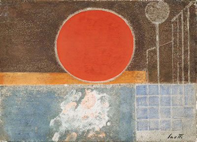 Paesaggio col sole by Bruno Saetti - Auction record, sale price, and art valuation. Compare with similar artists and explore comparable artworks.