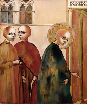 D'aprés Giotto: l'omaggio di un semplice (particolare), 2005