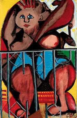 Donna al balcone, 1956 by Davide Orler - Auction record, sale price, and art valuation. Compare with similar artists and explore comparable artworks.