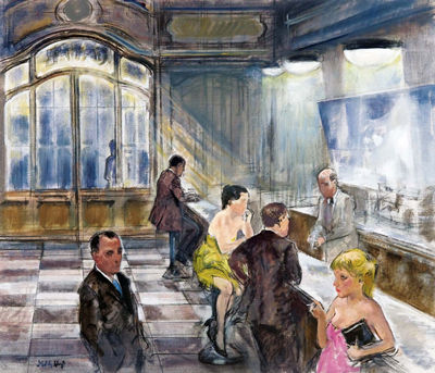 Sample artwork by Alberto Sughi (1928 - 2012), known for painting - View similar artists and auction records