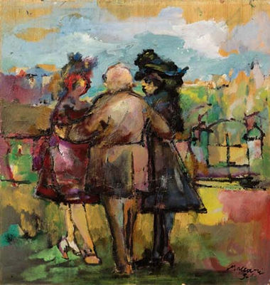 Tre figure nel parco, 1961