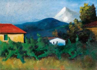Paesaggio con Apuane