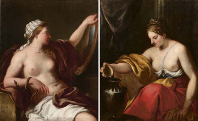 A) Cleopatra b) Sofonisba (pair)