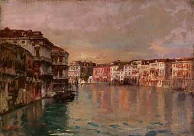 Canal Grande by Emanuele Brugnoli - Auction record, sale price, and art valuation. Compare with similar artists and explore comparable artworks.