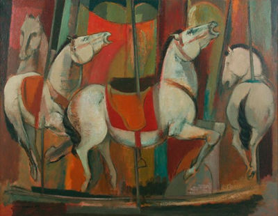 Merry-go-round by Frederick James Gill - Auction record, sale price, and art valuation. Compare with similar artists and explore comparable artworks.