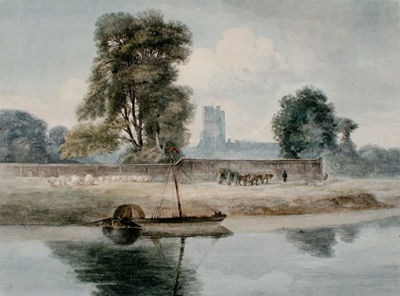 WINDSOR FROM THE RIVER THAMES (DOUBLE-SIDED COMPOSITION)