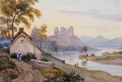 PASTORAL SCENE WITH RUINS