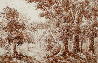 COTTAGE AMONG TREES