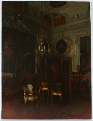 Sala del Palazzo Barbaro, Venezia, 1920