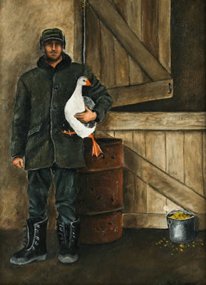 Man with a Goose