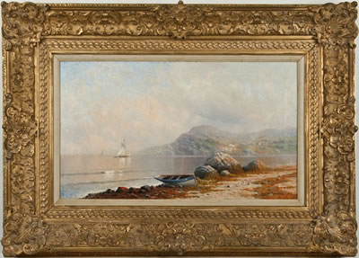 Seascape with Sailboat