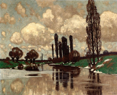 Bomen aan het water by Carl Kustner - Auction record, sale price, and art valuation. Compare with similar artists and explore comparable artworks.