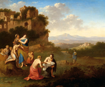 Moses found by the daughter of the Pharaoh
