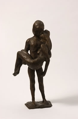 Man holding a woman in his arms
