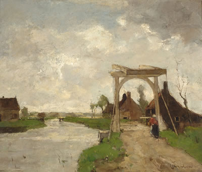 The Graafjes-bridge in Kortenhoef by Louis Stutterheim - Auction record, sale price, and art valuation. Compare with similar artists and explore comparable artworks.