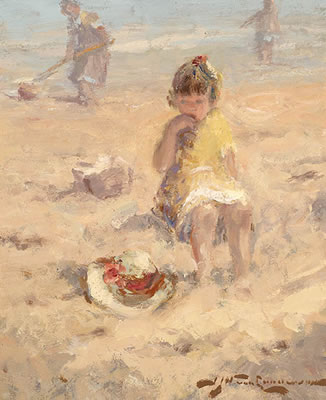 Girl on the beach by Johannes Jacobus Hendrikus van Leeuwen - Auction record, sale price, and art valuation. Compare with similar artists and explore comparable artworks.